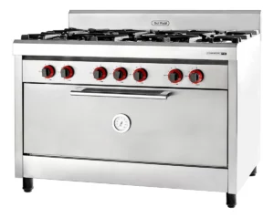 Cocina 6 hornallas pesada 125cm